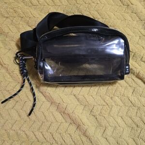Clear Black 57" Crossbody